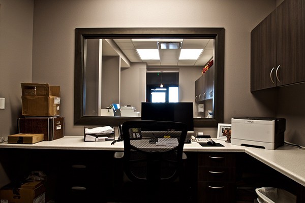 Dental office reception desk