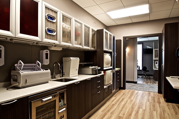 Dental lab and storage area