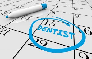 dentist appointment on calendar 