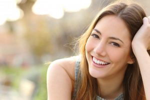 Woman smiling confidently 