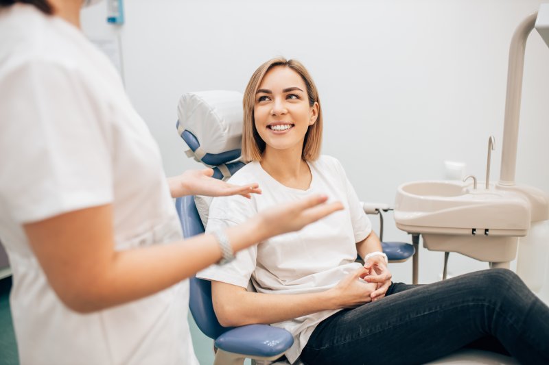 Patient receiving care from Crookston dentist